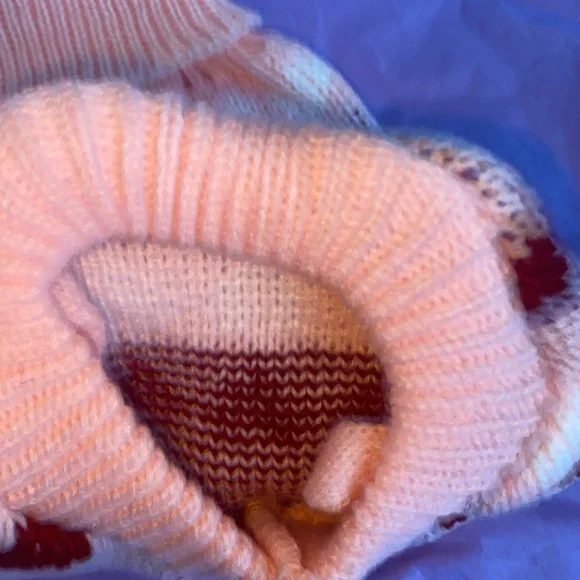 Pink Dog Sweater with hearts Small - Picture 4 of 7